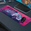 Araba Modelleri Gaming oyuncu Mousepad Kaydırmaz Kauçuk Dikişli Kenar 70x30 cm Mousepad