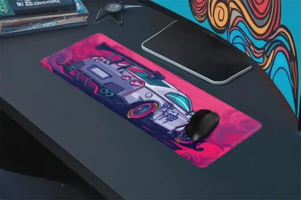 Araba Modelleri Gaming oyuncu Mousepad Kaydırmaz Kauçuk Dikişli Kenar 70x30 cm Mousepad