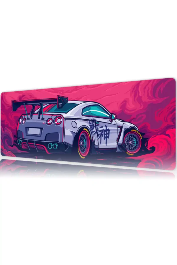 Araba Modelleri Gaming oyuncu Mousepad Kaydırmaz Kauçuk Dikişli Kenar 70x30 cm Mousepad