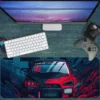 etsy108dikdortgen2 Araba Modelleri Gaming oyuncu Mousepad Kaydırmaz Kauçuk Dikişli Kenar 80x30 cm Mousepad