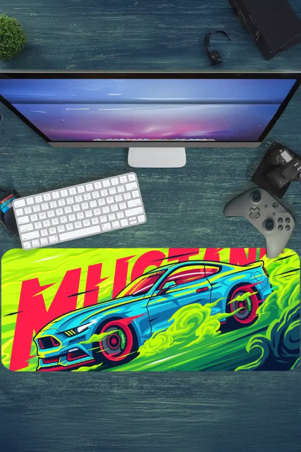 Araba Modelleri Gaming oyuncu Mousepad Kaydırmaz Kauçuk Dikişli Kenar 70x30 cm Mousepad