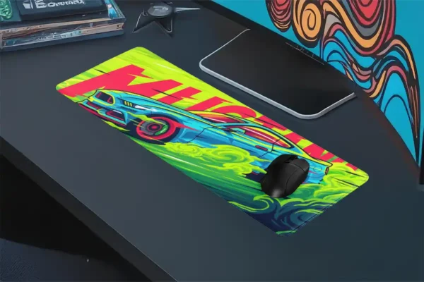 Araba Modelleri Gaming oyuncu Mousepad Kaydırmaz Kauçuk Dikişli Kenar 70x30 cm Mousepad