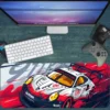 etsy110dikdortgen2 Araba Modelleri Gaming oyuncu Mousepad Kaydırmaz Kauçuk Dikişli Kenar 80x30 cm Mousepad