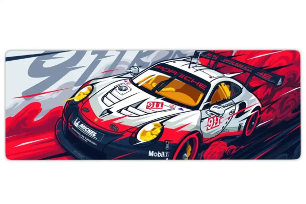etsy110dikdortgen3 Araba Modelleri Gaming oyuncu Mousepad Kaydırmaz Kauçuk Dikişli Kenar 80x30 cm Mousepad