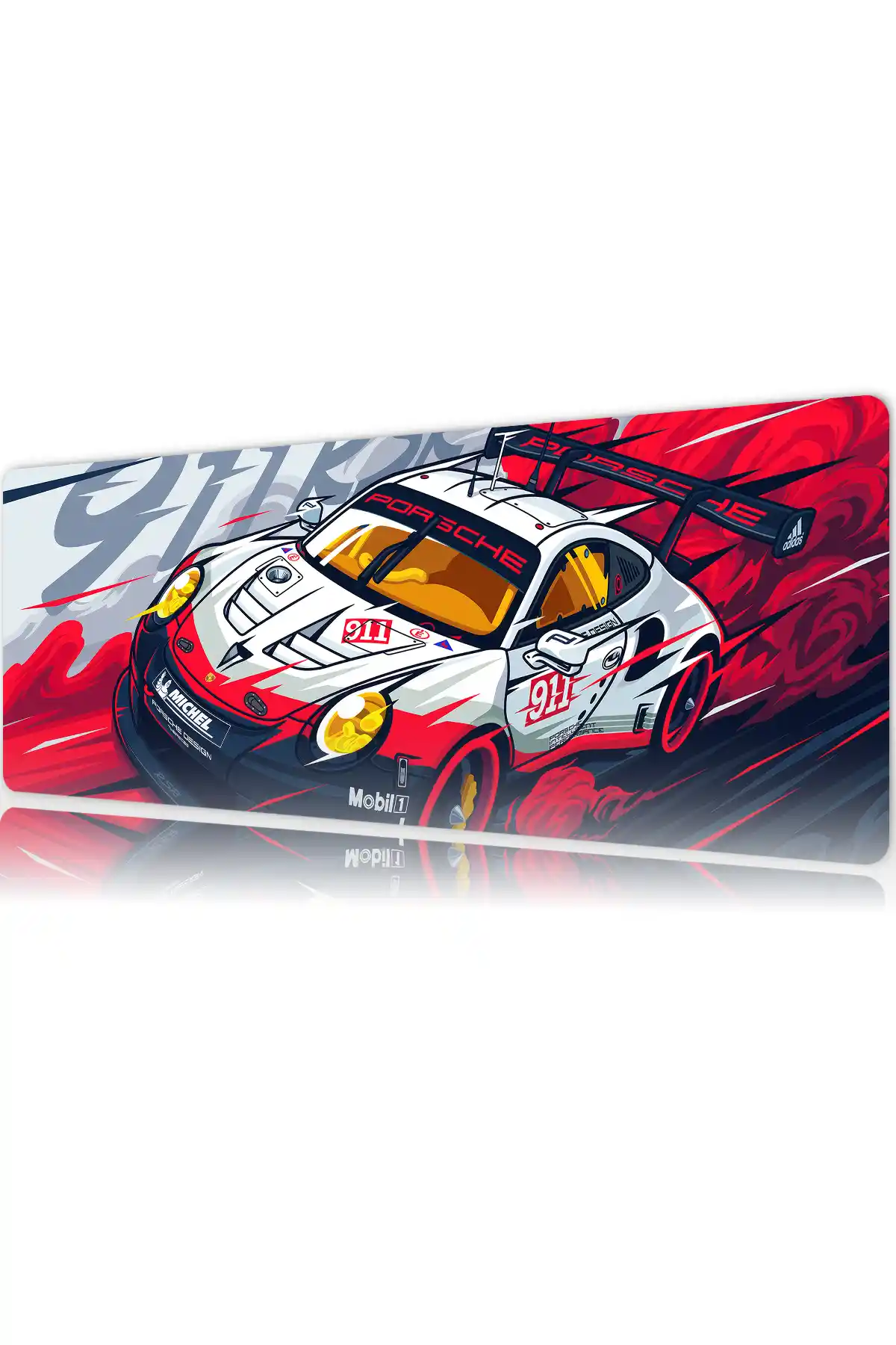 etsy110dikdortgen5 Araba Modelleri Gaming oyuncu Mousepad Kaydırmaz Kauçuk Dikişli Kenar 80x30 cm Mousepad