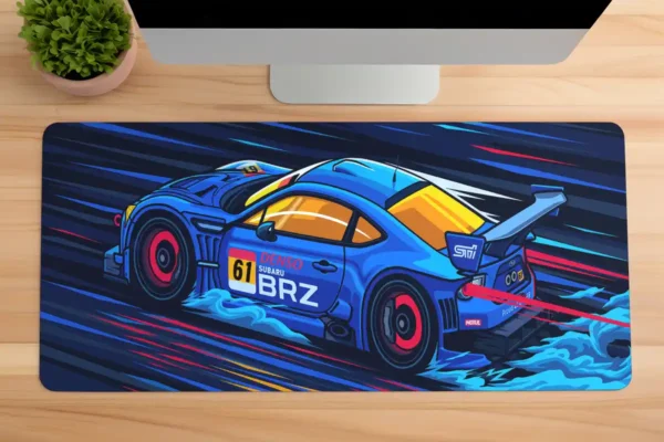 Araba Modelleri Gaming oyuncu Mousepad Kaydırmaz Kauçuk Dikişli Kenar 70x30 cm Mousepad