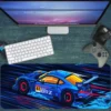 Araba Modelleri Gaming oyuncu Mousepad Kaydırmaz Kauçuk Dikişli Kenar 70x30 cm Mousepad
