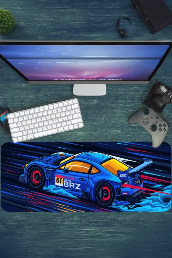 Araba Modelleri Gaming oyuncu Mousepad Kaydırmaz Kauçuk Dikişli Kenar 70x30 cm Mousepad