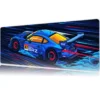 Araba Modelleri Gaming oyuncu Mousepad Kaydırmaz Kauçuk Dikişli Kenar 70x30 cm Mousepad