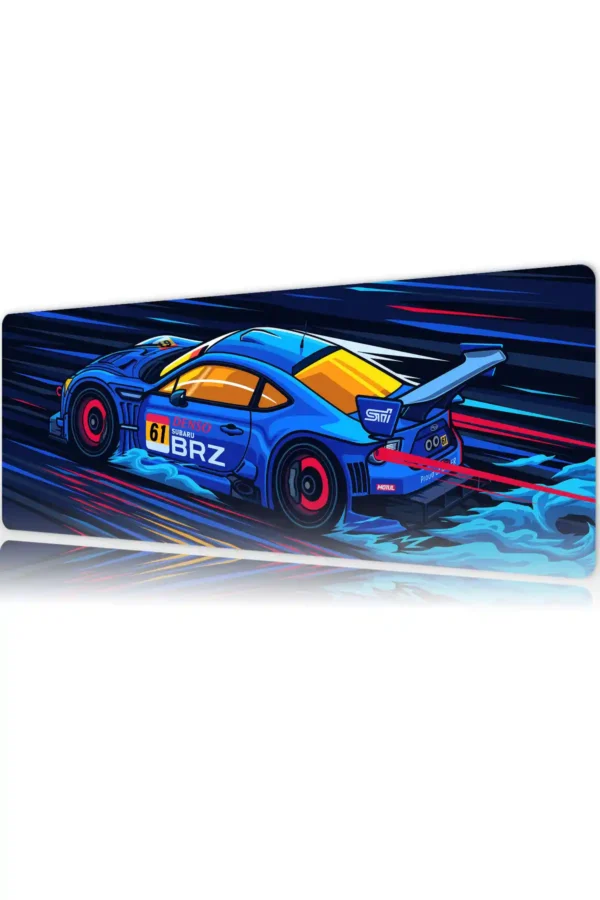 Araba Modelleri Gaming oyuncu Mousepad Kaydırmaz Kauçuk Dikişli Kenar 70x30 cm Mousepad
