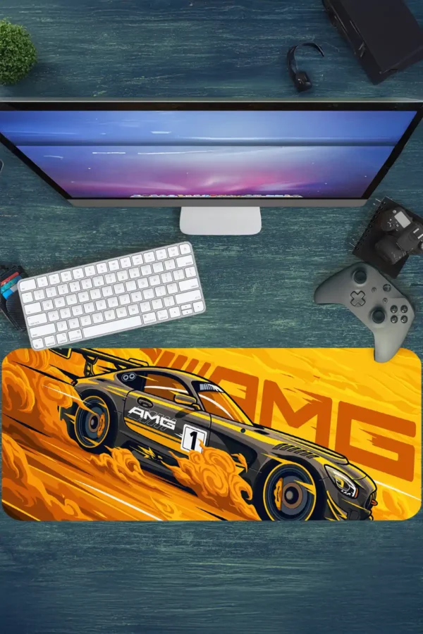 etsy112dikdortgen2 Araba Modelleri Gaming oyuncu Mousepad Kaydırmaz Kauçuk Dikişli Kenar 80x30 cm Mousepad