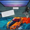 etsy113dikdortgen2 Araba Modelleri Gaming oyuncu Mousepad Kaydırmaz Kauçuk Dikişli Kenar 80x30 cm Mousepad