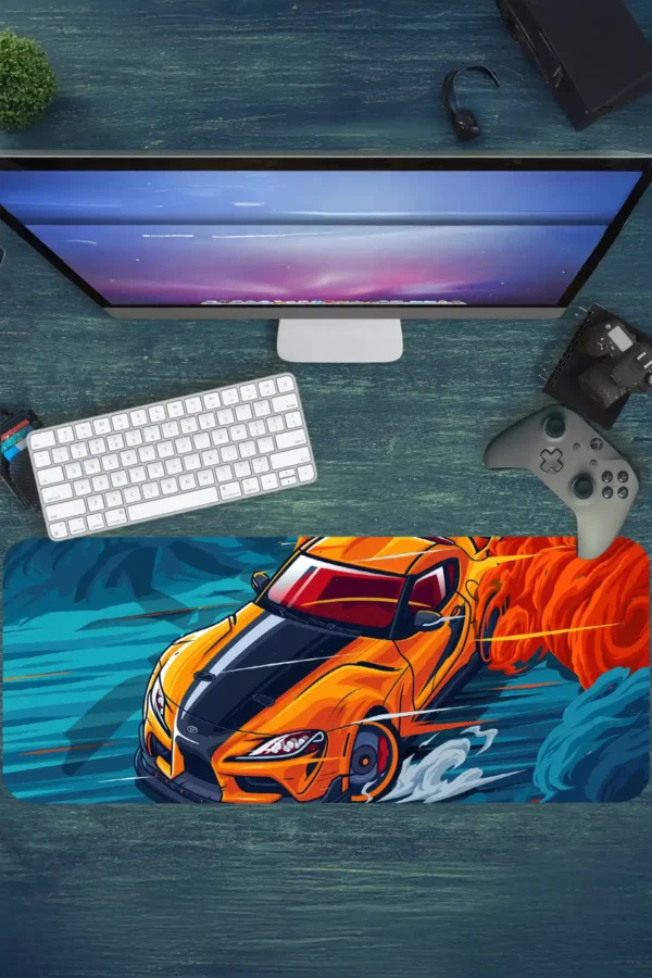 etsy113dikdortgen2 Araba Modelleri Gaming oyuncu Mousepad Kaydırmaz Kauçuk Dikişli Kenar 80x30 cm Mousepad