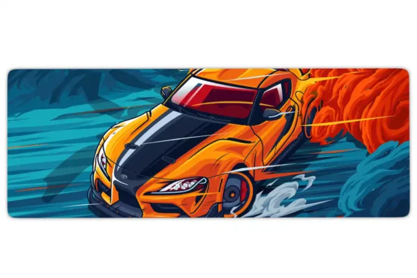 etsy113dikdortgen3 Araba Modelleri Gaming oyuncu Mousepad Kaydırmaz Kauçuk Dikişli Kenar 80x30 cm Mousepad