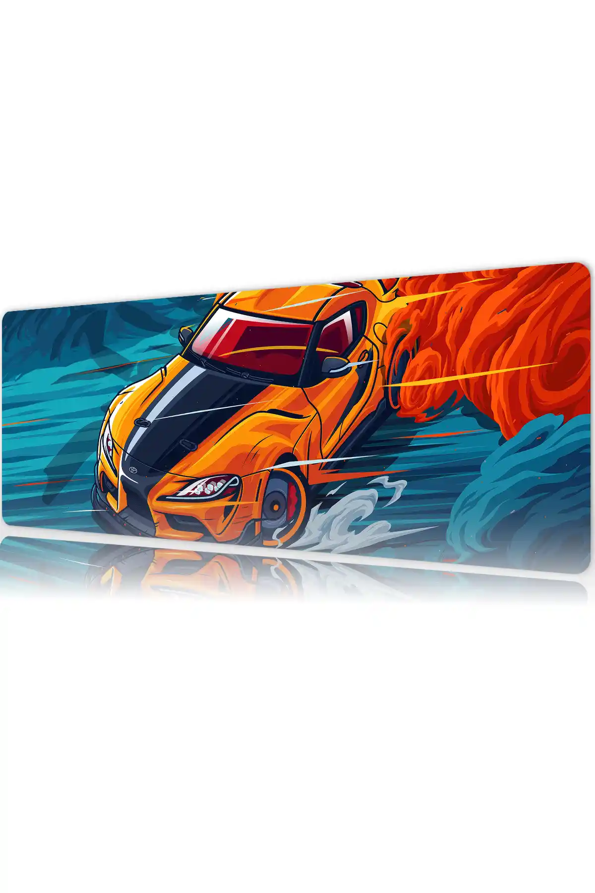 etsy113dikdortgen5 Araba Modelleri Gaming oyuncu Mousepad Kaydırmaz Kauçuk Dikişli Kenar 80x30 cm Mousepad