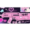 etsy114dikdortgen3 Kawaii Blaster Gaming oyuncu Mousepad Kaydırmaz Kauçuk Dikişli Kenar 80X30 cm Mousepad