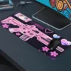 Kawaii Kill Gaming oyuncu Mousepad Kaydırmaz Kauçuk Dikişli Kenar 80x30 cm Mousepad