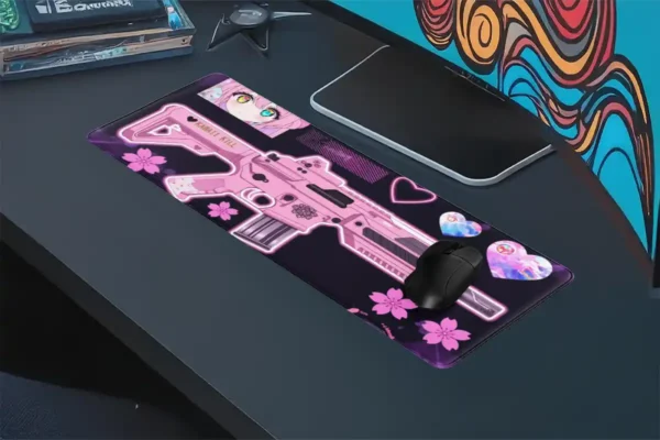 Kawaii Kill Gaming oyuncu Mousepad Kaydırmaz Kauçuk Dikişli Kenar 80x30 cm Mousepad