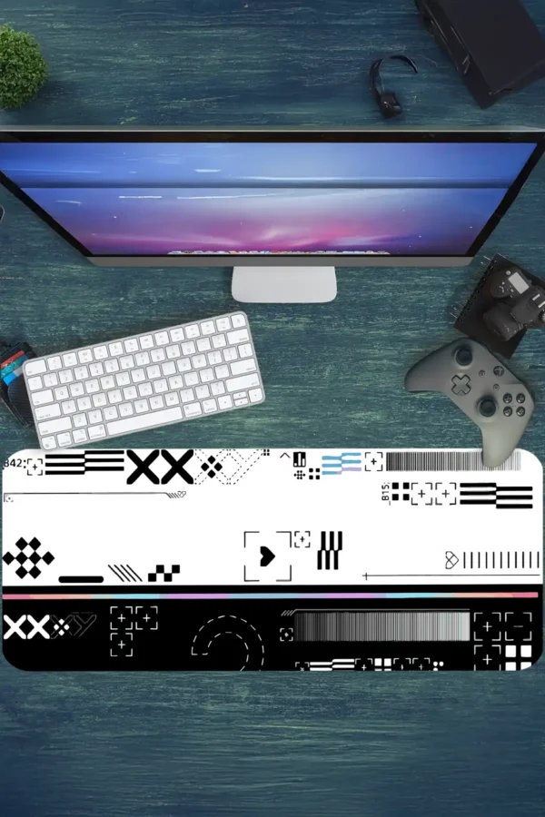 System Error Gaming oyuncu Mousepad Kaydırmaz Kauçuk Dikişli Kenar 80x30 cm Mousepad