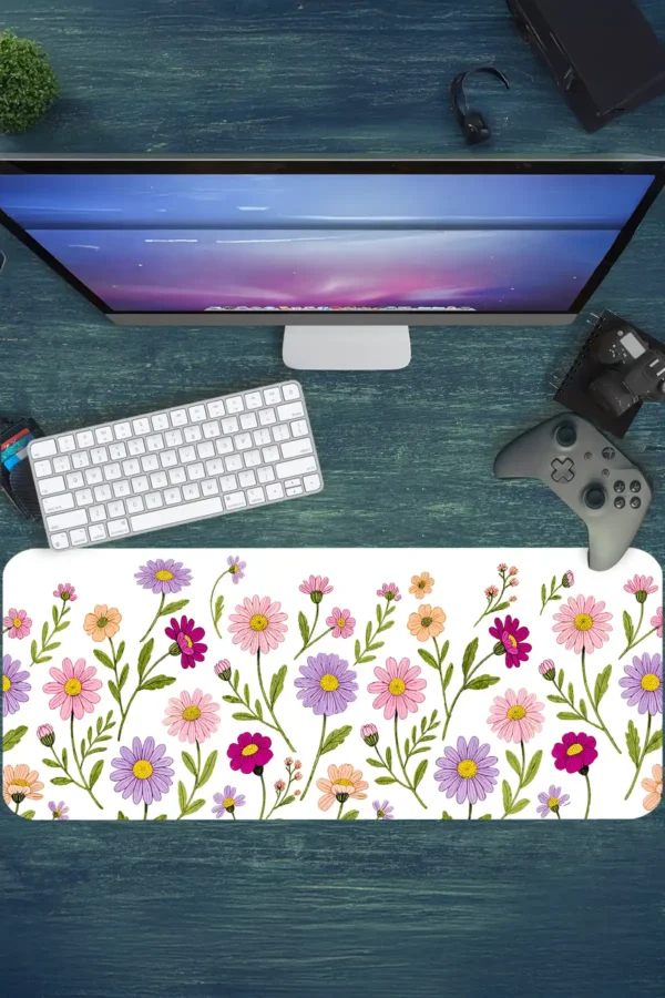 Spring Melody Gaming oyuncu Mousepad Kaydırmaz Kauçuk Dikişli Kenar 80x30 cm Mousepad