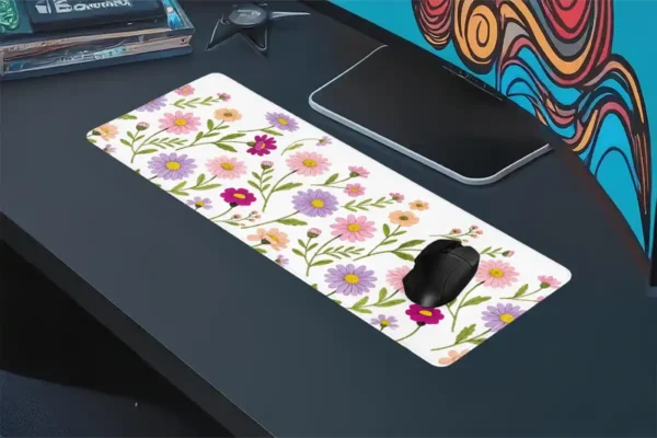 Spring Melody Gaming oyuncu Mousepad Kaydırmaz Kauçuk Dikişli Kenar 80x30 cm Mousepad