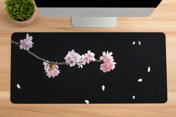 Sakura Grace Gaming oyuncu Mousepad Kaydırmaz Kauçuk Dikişli Kenar 70x30 cm Mousepad