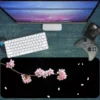 Sakura Grace Gaming oyuncu Mousepad Kaydırmaz Kauçuk Dikişli Kenar 70x30 cm Mousepad
