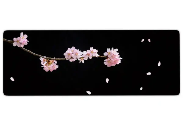 Sakura Grace Gaming oyuncu Mousepad Kaydırmaz Kauçuk Dikişli Kenar 70x30 cm Mousepad