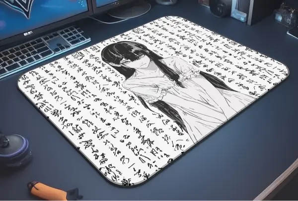Silent Verse Gaming oyuncu Mouse pad Kaydırmaz Kauçuk Dikişli Kenar 40X30 cm