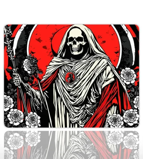 Red Halo of Silence Gaming oyuncu Mouse pad Kaydırmaz Kauçuk Dikişli Kenar 480X400X4 Mm