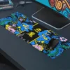 Hands of the Oni Blue Gaming oyuncu Mousepad Kaydırmaz Kauçuk Dikişli Kenar 90×40 cm Mousepad
