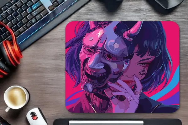 Onryō Gaming oyuncu Mouse pad Kaydırmaz Kauçuk Dikişli Kenar 480X400X4 Mm