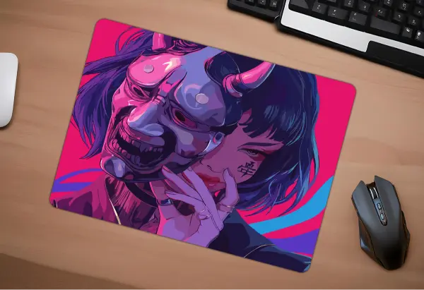 Onryō Gaming oyuncu Mouse pad Kaydırmaz Kauçuk Dikişli Kenar 480X400X4 Mm