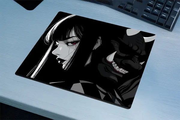 YamiHime Gaming oyuncu Mouse pad Kaydırmaz Kauçuk Dikişli Kenar 40X30 cm