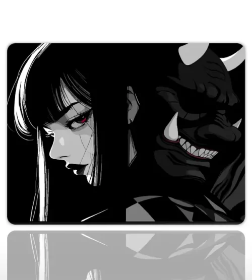 YamiHime Gaming oyuncu Mouse pad Kaydırmaz Kauçuk Dikişli Kenar 40X30 cm