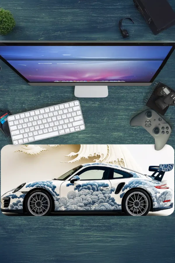 etsy129dikdortgen2 Araba Modelleri Gaming oyuncu Mousepad Kaydırmaz Kauçuk Dikişli Kenar 80x30 cm Mousepad
