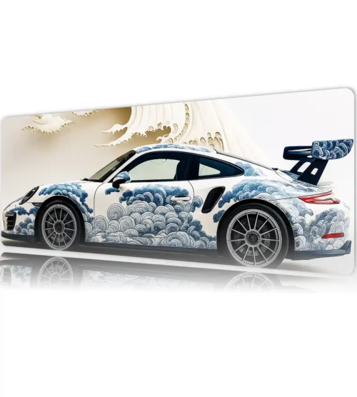 etsy129dikdortgen5 Araba Modelleri Gaming oyuncu Mousepad Kaydırmaz Kauçuk Dikişli Kenar 80x30 cm Mousepad