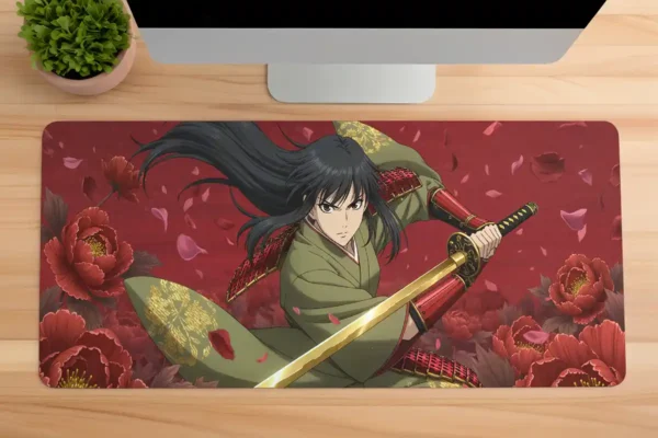 Hanami Duel Gaming oyuncu Mousepad Kaydırmaz Kauçuk Dikişli Kenar 70x30 cm Mousepad