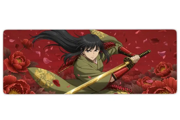 Hanami Duel Gaming oyuncu Mousepad Kaydırmaz Kauçuk Dikişli Kenar 70x30 cm Mousepad