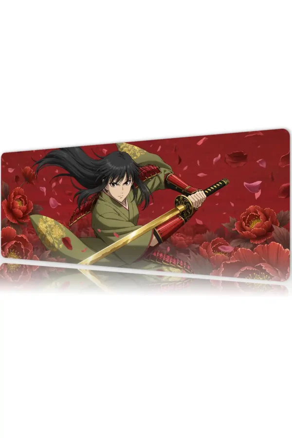 Hanami Duel Gaming oyuncu Mousepad Kaydırmaz Kauçuk Dikişli Kenar 70x30 cm Mousepad