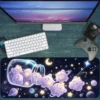 Starry Bears Gaming oyuncu Mousepad Kaydırmaz Kauçuk Dikişli Kenar 80x30 cm Mousepad