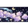 Starry Bears Gaming oyuncu Mousepad Kaydırmaz Kauçuk Dikişli Kenar 80x30 cm Mousepad