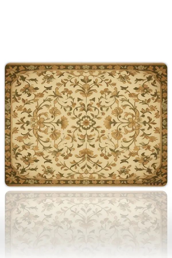 Anatolian Flourish Gaming oyuncu Mouse pad Kaydırmaz Kauçuk Dikişli Kenar 40x30 cm