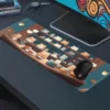 etsy138dikdortgen4 Cat Café Harmony Gaming oyuncu Mousepad Kaydırmaz Kauçuk Dikişli Kenar 80x30 cm Mousepad
