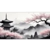 Sakura Serenity Gaming oyuncu Mousepad Kaydırmaz Kauçuk Dikişli Kenar 80x30 cm Mousepad