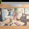 etsy142dikdortgen1 Lazy Afternoon Gaming oyuncu Mousepad Kaydırmaz Kauçuk Dikişli Kenar 80x30 cm Mousepad