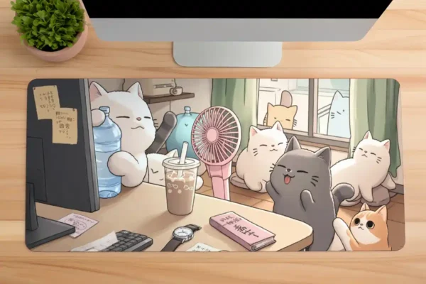 etsy142dikdortgen1 Lazy Afternoon Gaming oyuncu Mousepad Kaydırmaz Kauçuk Dikişli Kenar 80x30 cm Mousepad