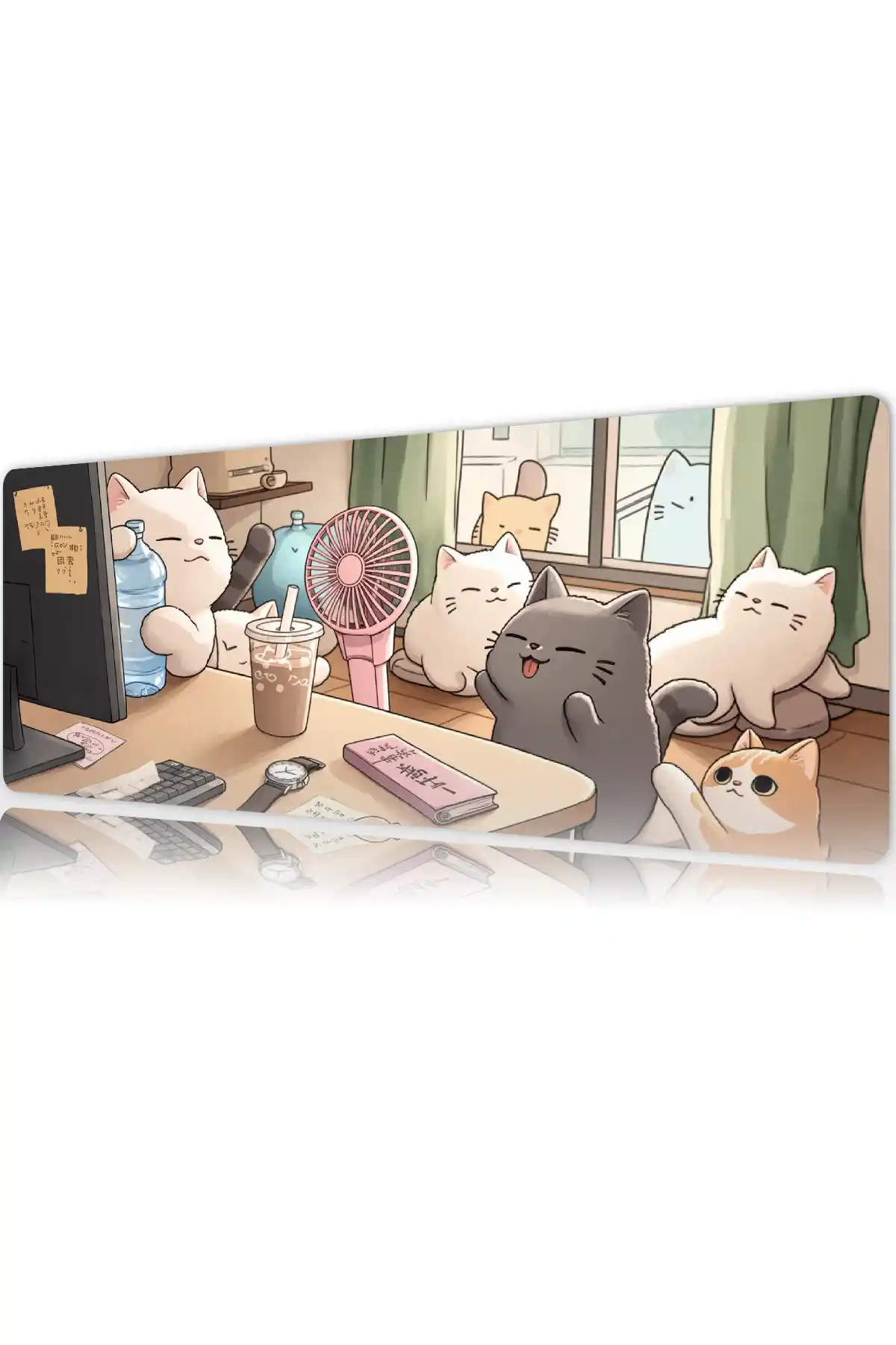 etsy142dikdortgen5 Lazy Afternoon Gaming oyuncu Mousepad Kaydırmaz Kauçuk Dikişli Kenar 80x30 cm Mousepad