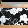 Silent Clouds Gaming oyuncu Mousepad Kaydırmaz Kauçuk Dikişli Kenar 90×40 cm Mousepad