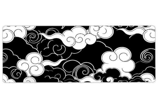 Silent Clouds Gaming oyuncu Mousepad Kaydırmaz Kauçuk Dikişli Kenar 90×40 cm Mousepad